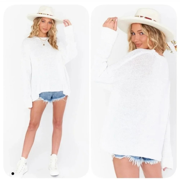 Nwot Show Me Your MuMu Sue Cuffed Knit Sweater Sz XS - Picture 2 of 13